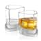 JoyJolt® 9.9oz. Aqua Vitae Triangle Off Base Whiskey Glasses, 2ct.